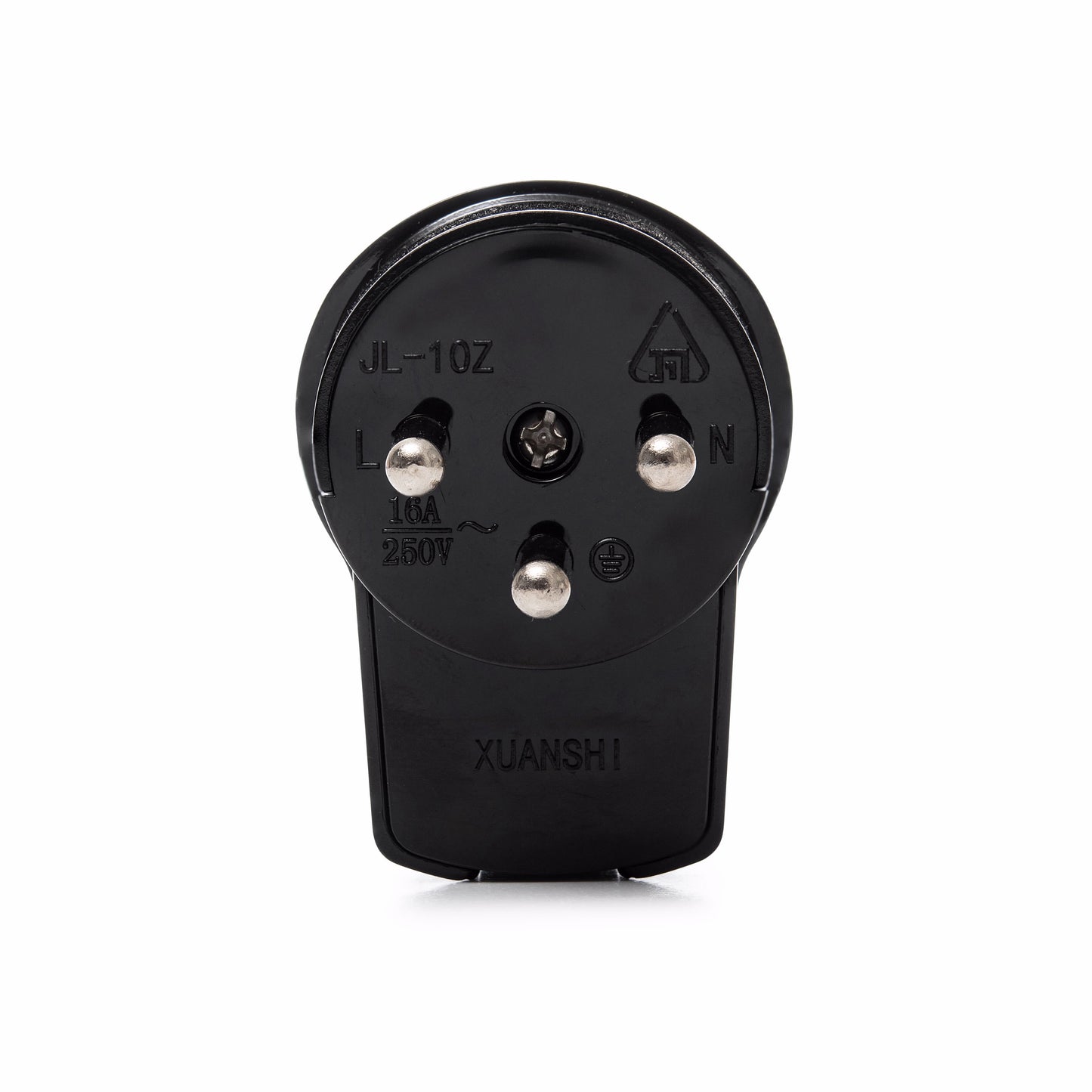 תקע צד תלת פיני שחור