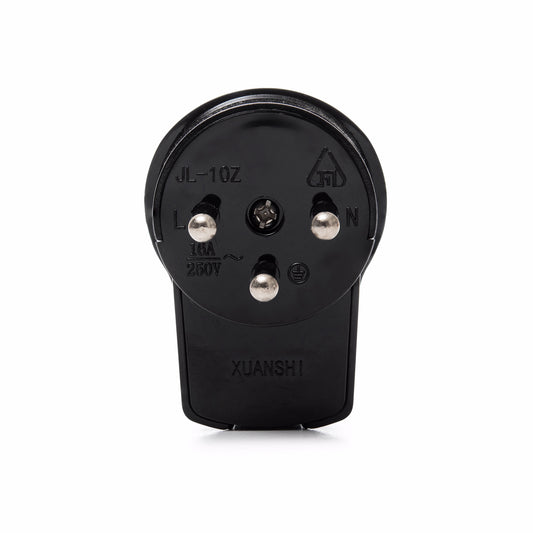 תקע צד תלת פיני שחור