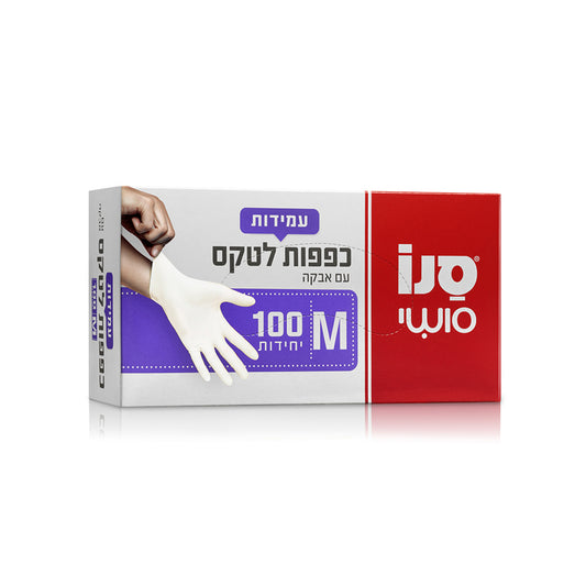 לטקס M סושי 100 כפפות