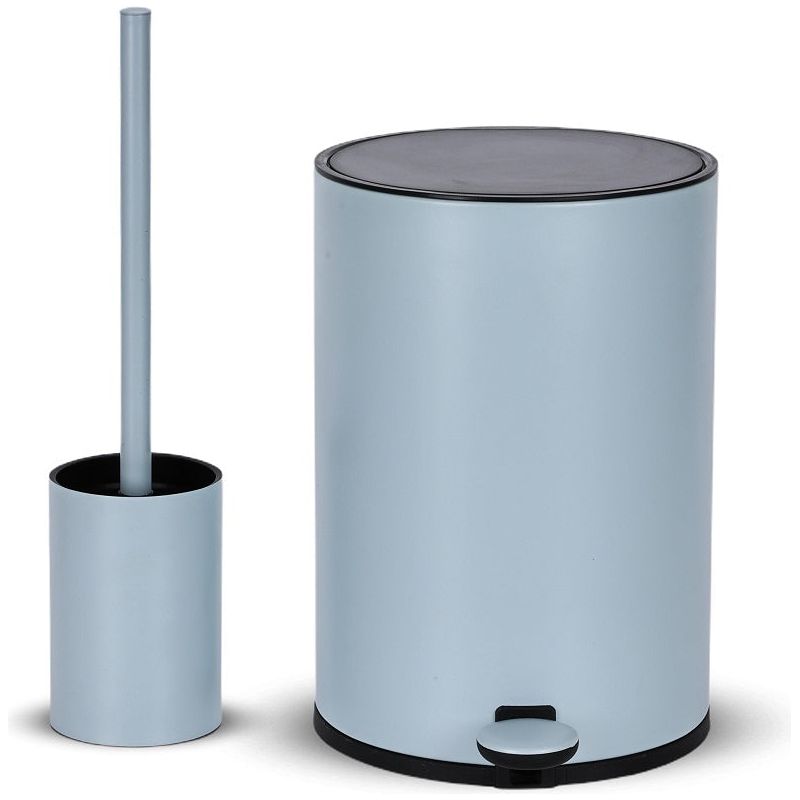 סט פח 5 ליטר ומברשת אסלה LORI כחול בהיר