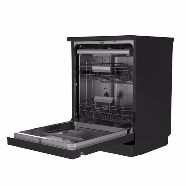 מדיח רחב 14 מערכות כלים שחור דגם WQP14-W7633C-B של MIDEA