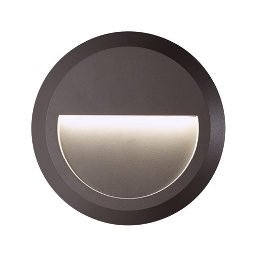 צמוד קיר עגול אפור 2W IP65 גוון אור משתנה בקליק