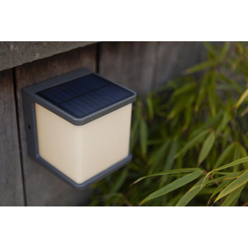 גוף תאורה צמוד קיר/חומה סולארי DOBLO LUTEC 8W IP54 אור ניטרלי