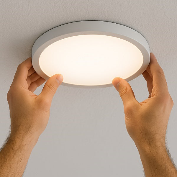 התקנת גוף תאורה סטנדרטי פשוט שלישי ומעלה