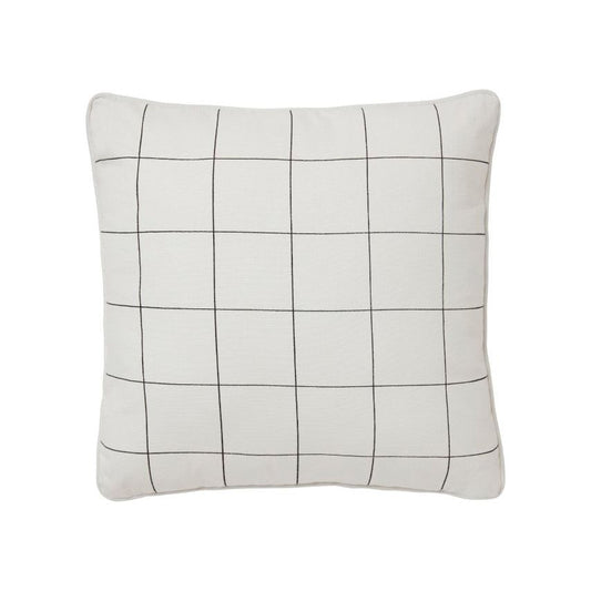 כרית נוי 45/45 סמ משבצות לבן