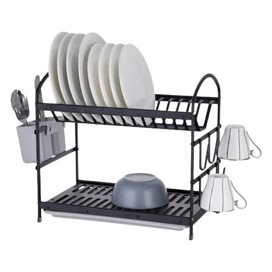 מייבש כלים שחור DOUBLE ALU