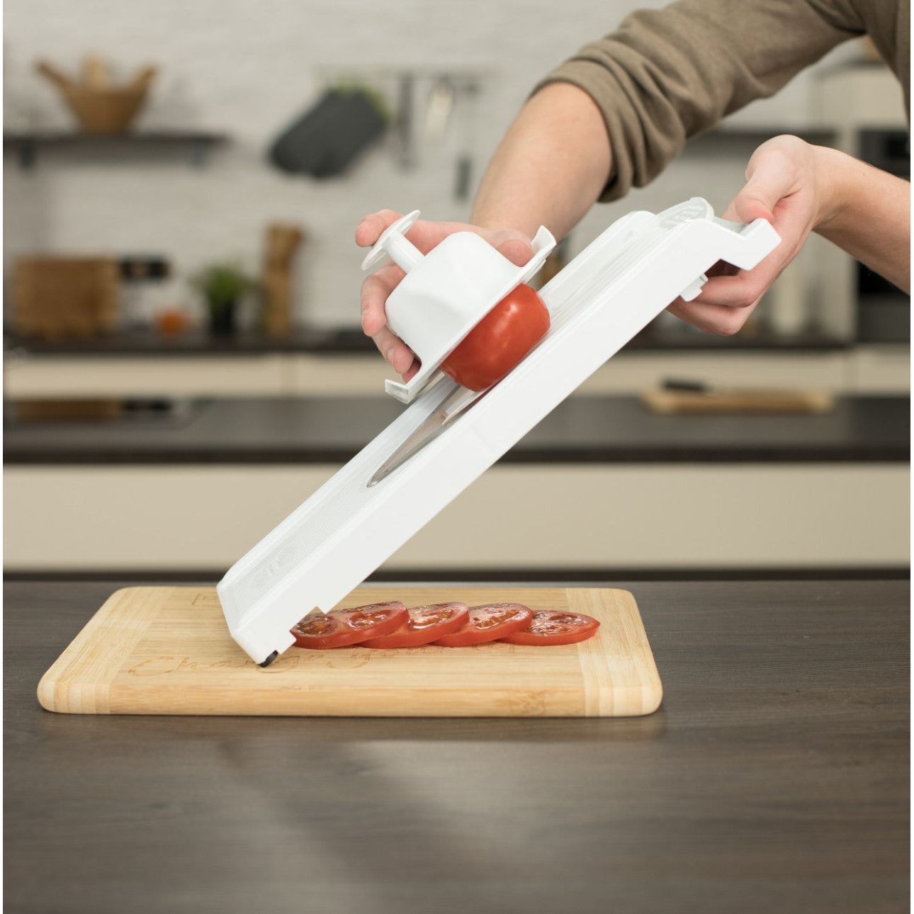 המנדולינה המקורית V3 גרמניה Borner +סכין ציפס מתנה לבן