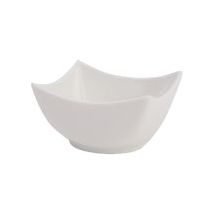 קערה מרובעת עמוקה פינות 9.5 סמ פורצלן simply white