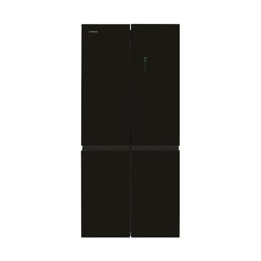 מקרר 4 דלתות זכוכית שחורה 426 ליטר KONKA KRF-468WB