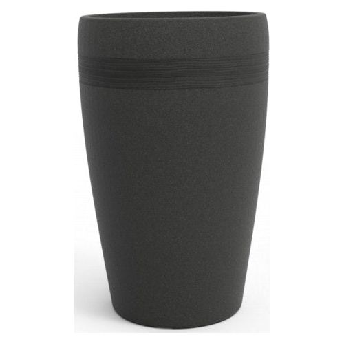 עציץ גליל גבוה פלסטיק אפור