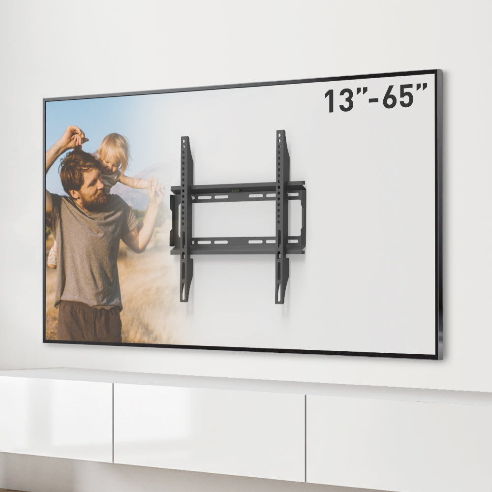 זרוע ברקן קבועה למסכי טלוויזיה 13 - 65 אינץ'