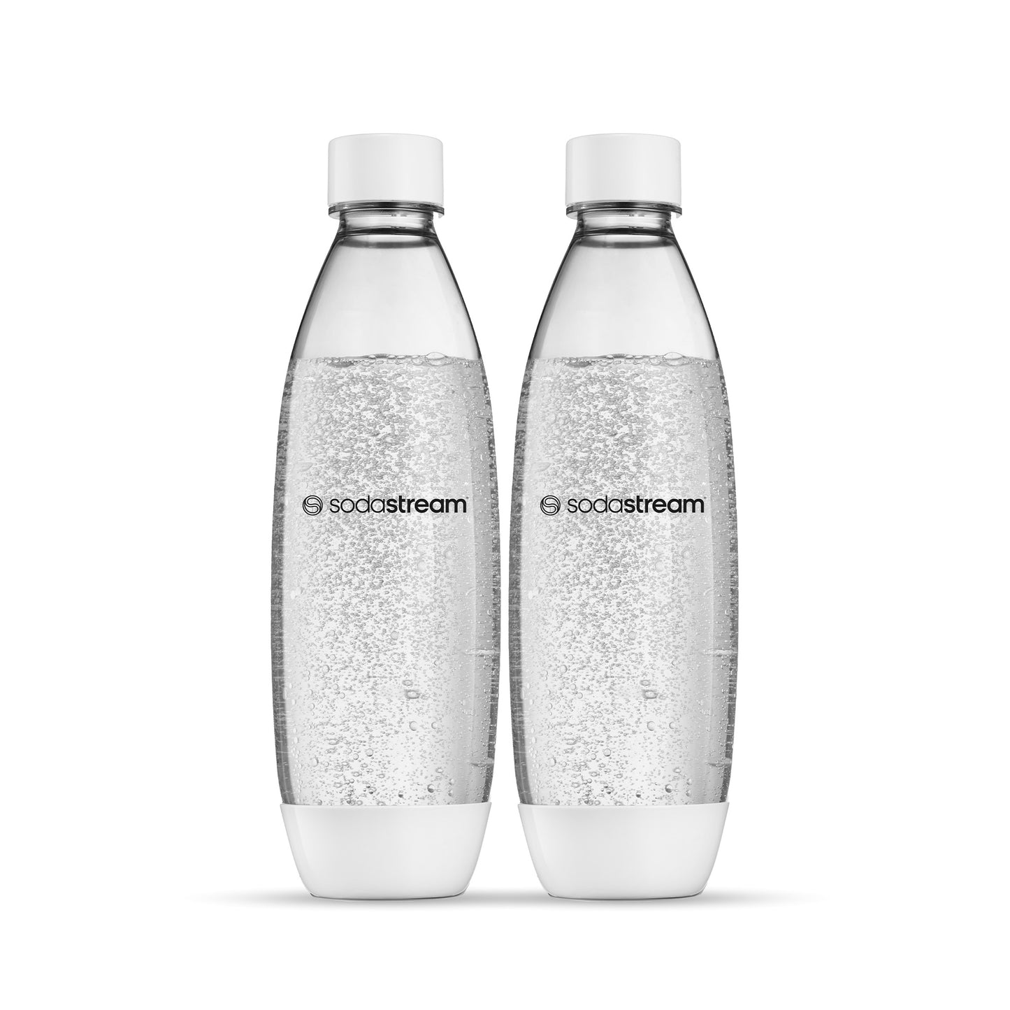 זוג בקבוקי סודה סטרים 1 ליטר לבן
