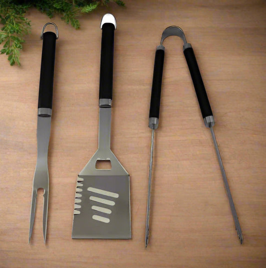 סט 3 כלים למנגל ידית בקלית