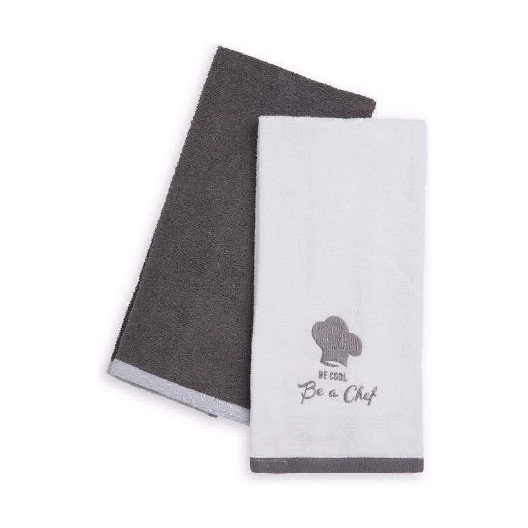 זוג מגבות מטבח 40/70 סמ להיות שף