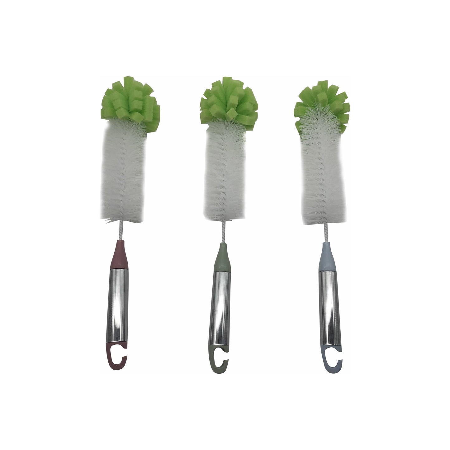 מברשת בקבוקים עם ספוג פסטל