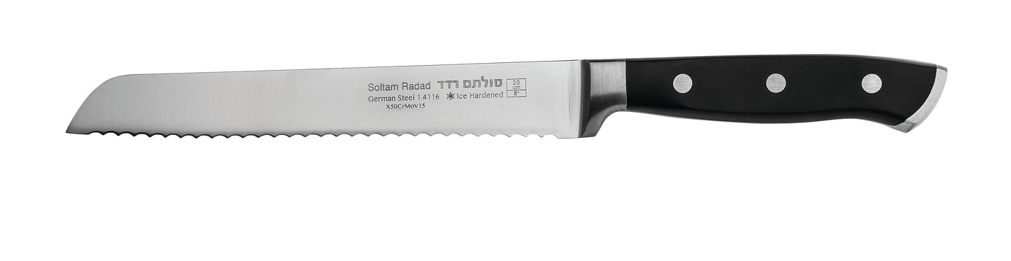 סכין לחם 20/8 (2.5) עם כיסוי פלסטיק Forged Pro