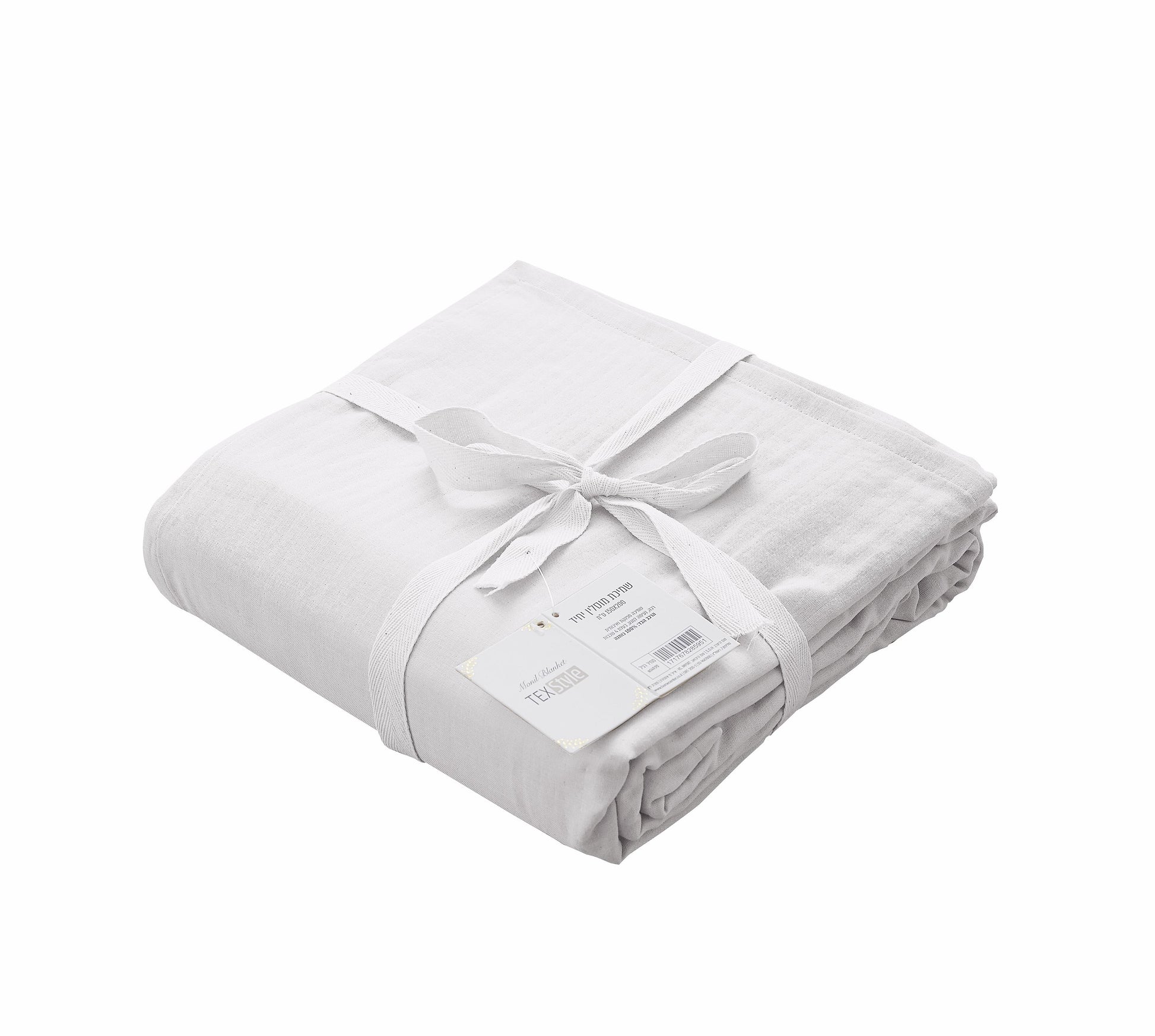 שמיכת מוסלין זוגית 100% כותנה לבן