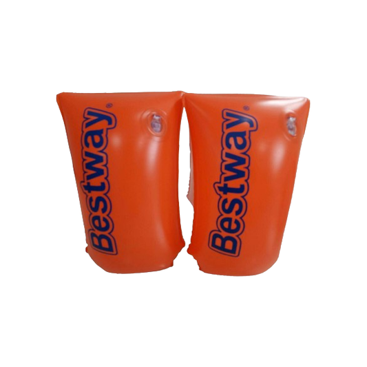 מצופים כתומים של Bestway מנופחים.