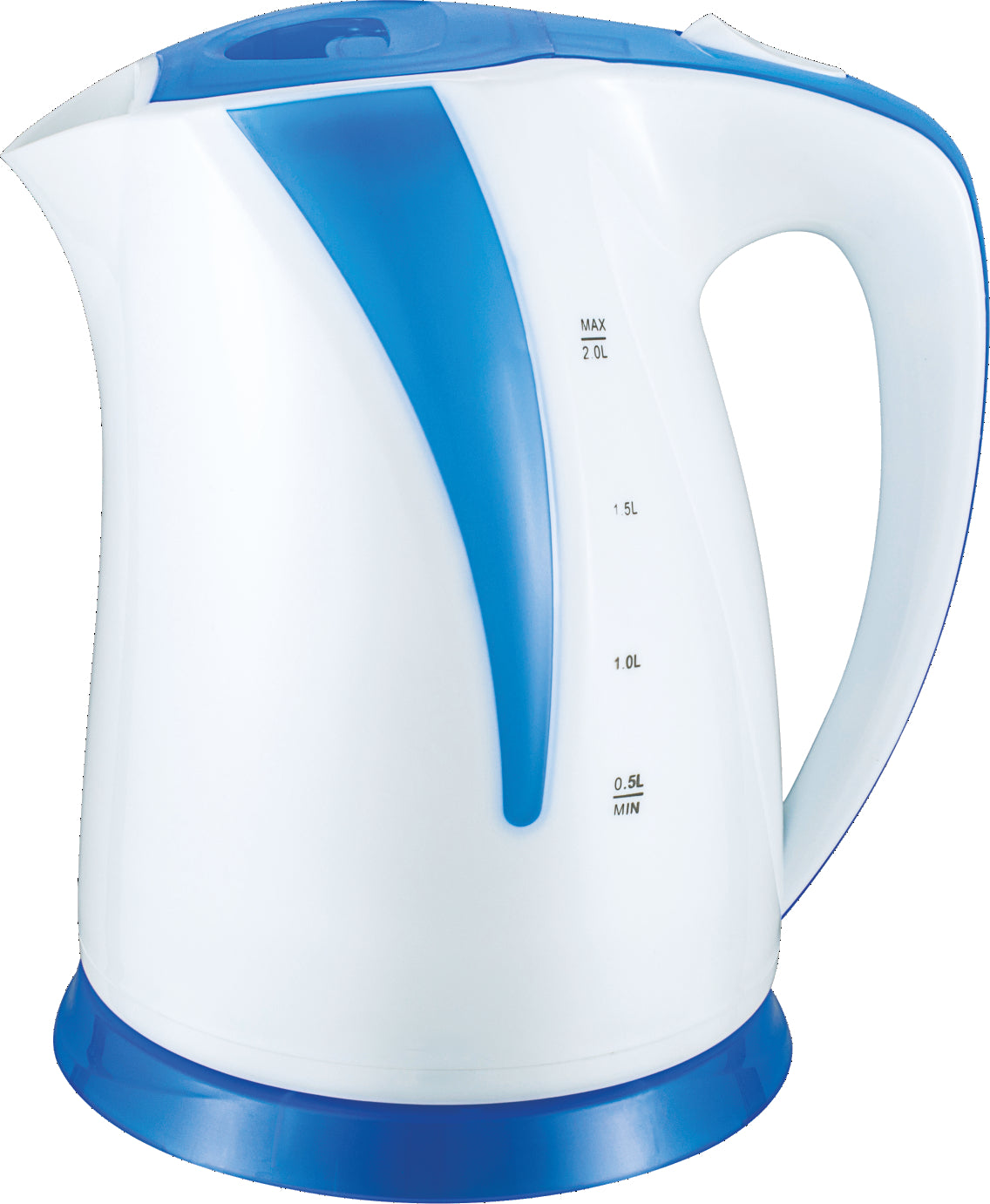 קומקום חשמלי 1.8 ליטר 1800W לבן משולב כחול דגם YD-2018 של HOME