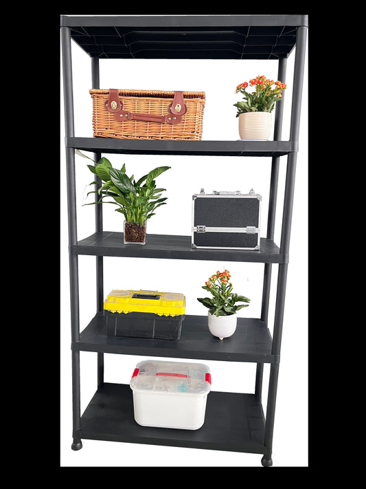 כוננית פלסטיק 5 מדפים 180*40*90