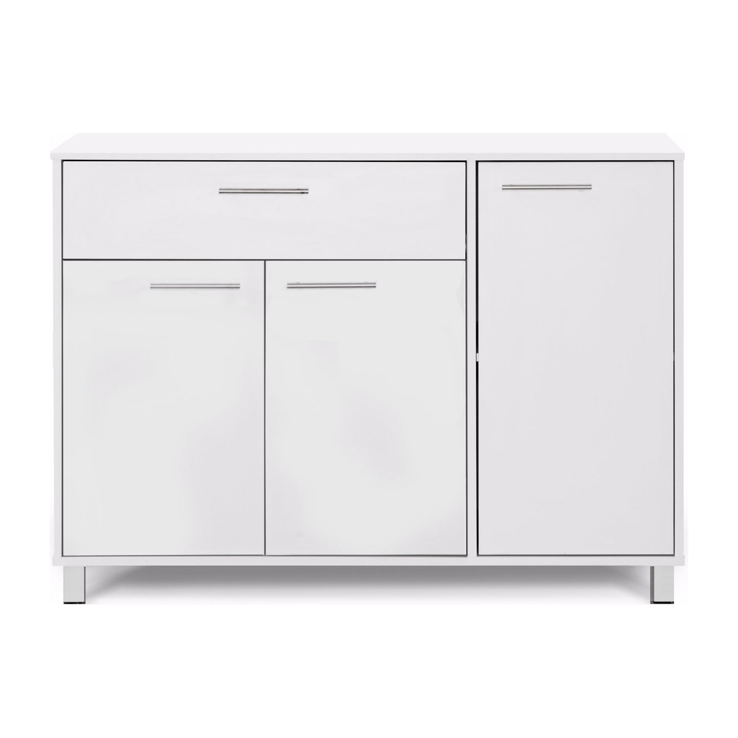 שידה 2 מגירות+ 2 דלתות 119 ס"מ לבן