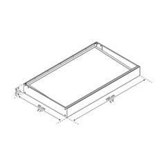 גגון Sophia לבן-לבן אופל 1X1.6 מטר מבית פלרם - Canopia