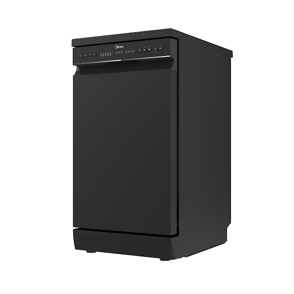 מדיח כלים צר שחור 9 תכניות דגם WQP8-W7634-B של MIDEA