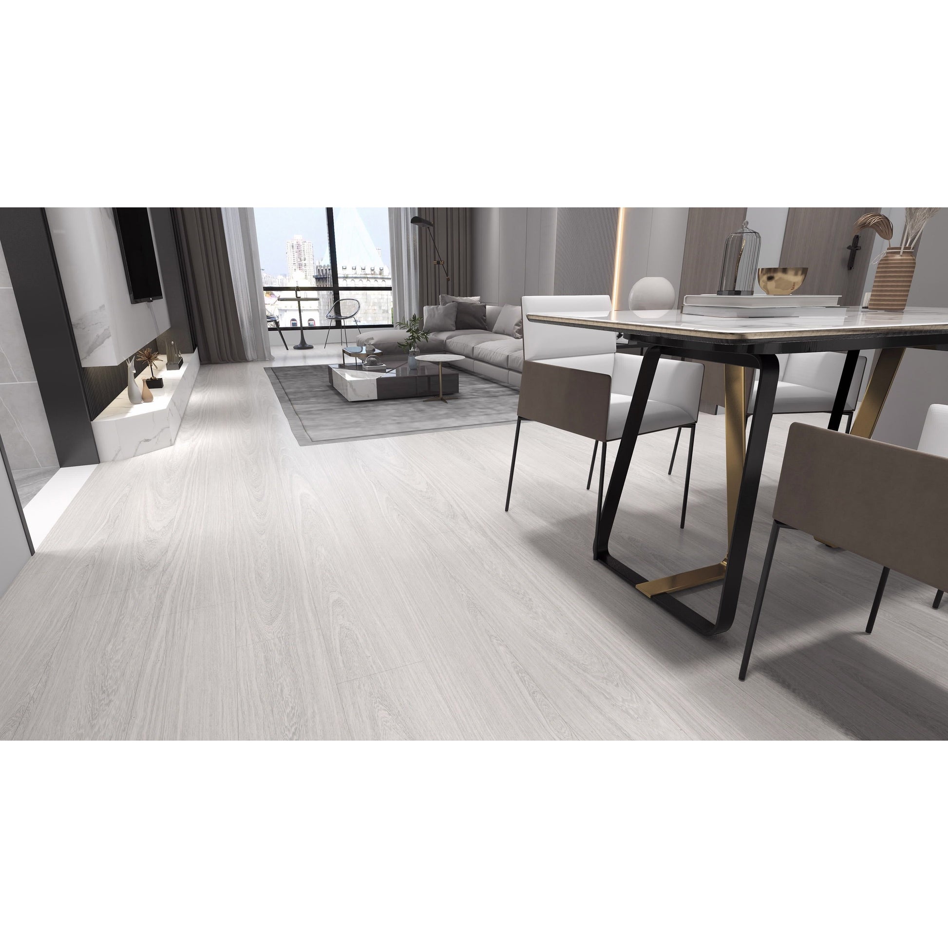 פרימוורה SPC פולימרי אלון מולבן 6 מ"מ כולל ספוג ללא פאזה במחיר של 99.9 ₪ למ"ר (כמות באריזה 1.98 מ"ר)