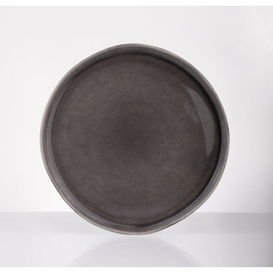 צלחת מנה ראשונה 22.4 סמ אפור Stoneware
