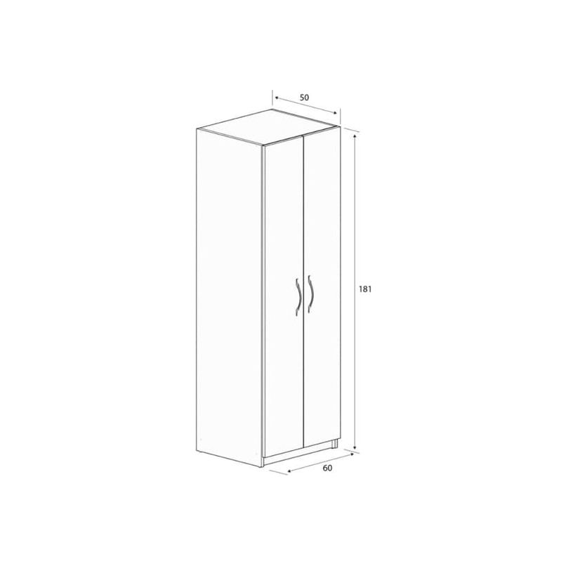 ארון משולב תליה ומדפים - דגם אביתר 6107E