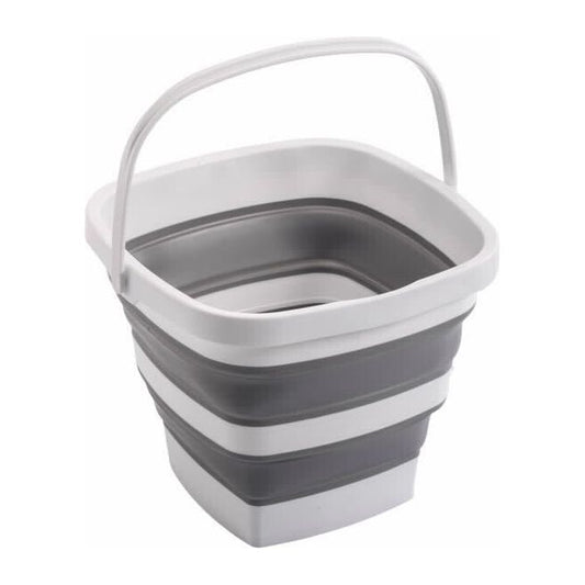 דלי שטיפה מרובע מתקפל 10 ליטר