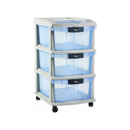 מגירות אחסון מפלסטיק 3 קומות