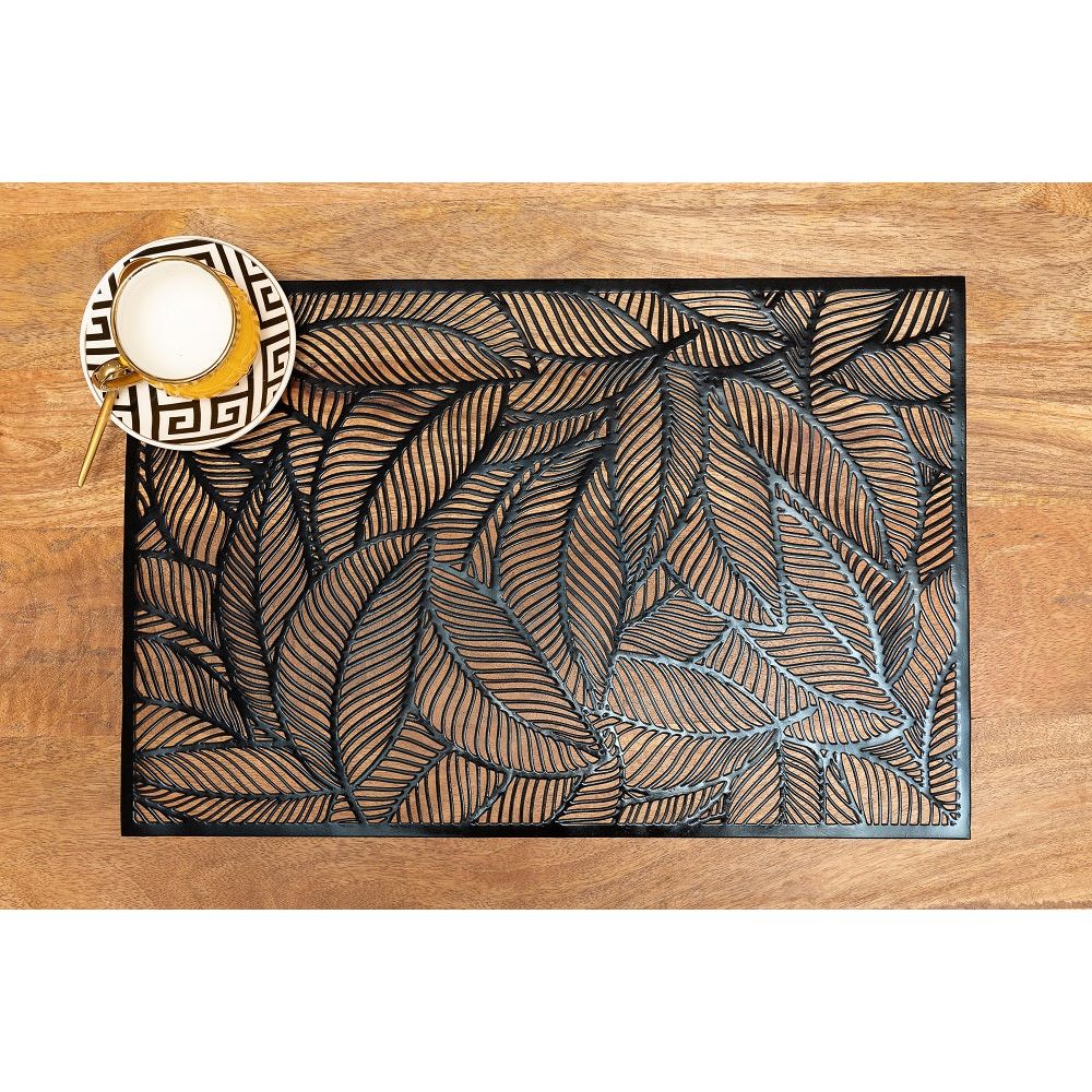 סט 6 יחידות פלייסמנט אביב 30*45 סמ שחור