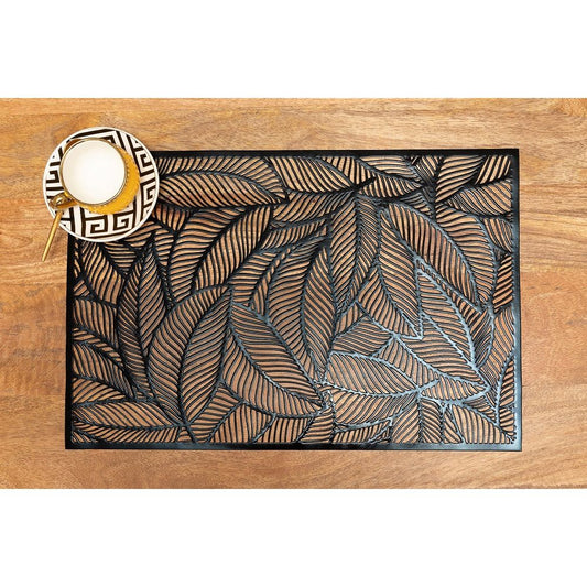 סט 6 יחידות פלייסמנט אביב 30*45 סמ שחור