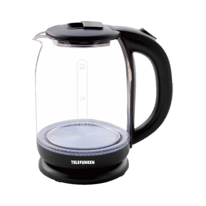 קומקום זכוכית 1.8 ליטר דגם TGK-1318 של טלפונקן