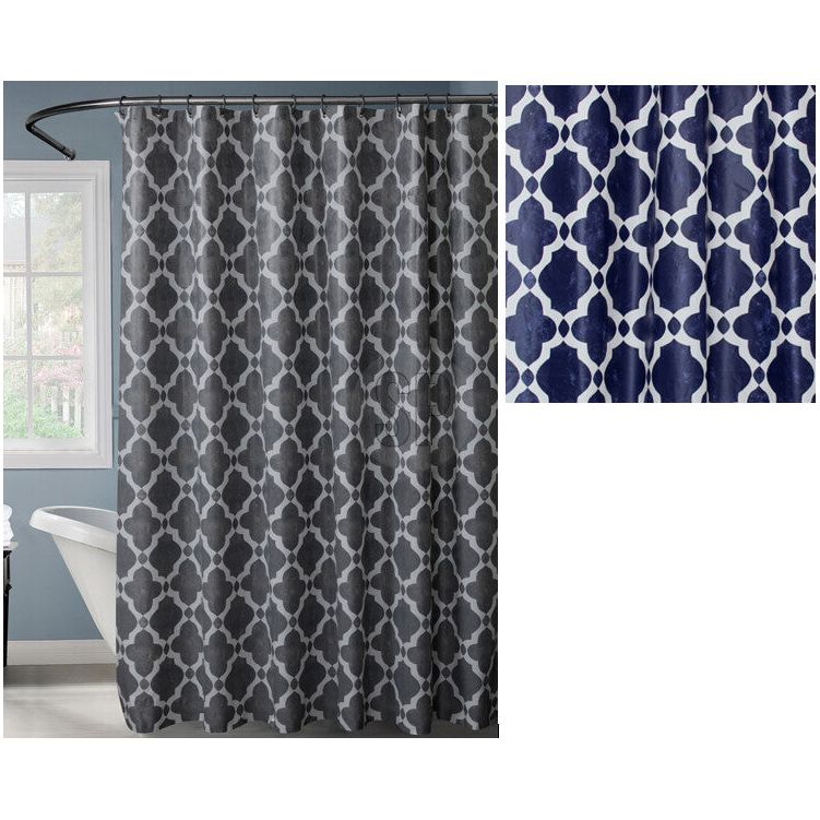 וילון אמבט 180*180 מעוינים