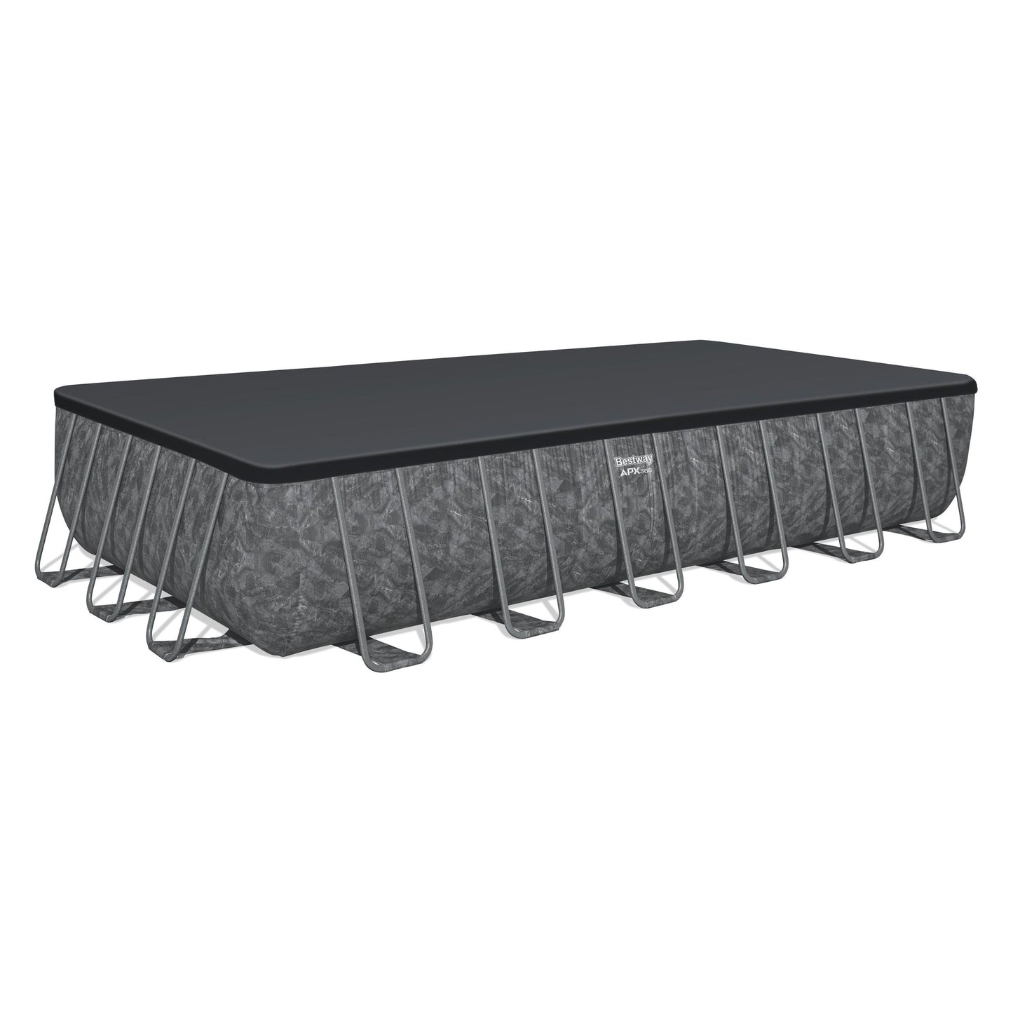 בריכה ביתית APX 365 7.32X3.66X1.32 מטר משאבה/כיסוי/סולם/צמר גפן, יבואן רשמי BESTWAY, דגם 561KG