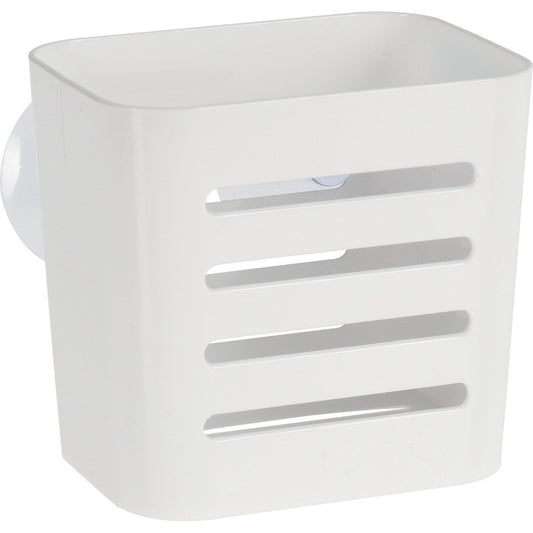 מתלה לאמבטיה לבן למברשות שיניים בוואקום