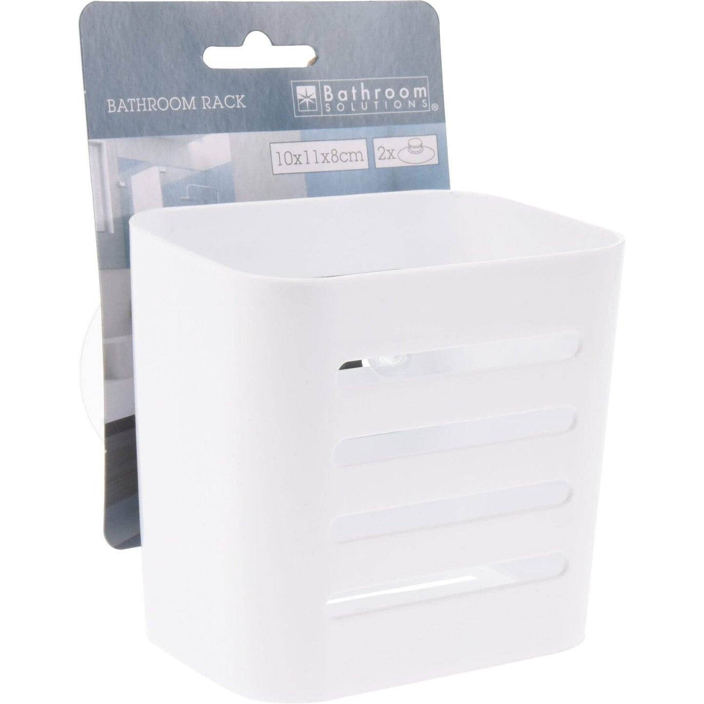 מתלה לאמבטיה לבן למברשות שיניים בוואקום