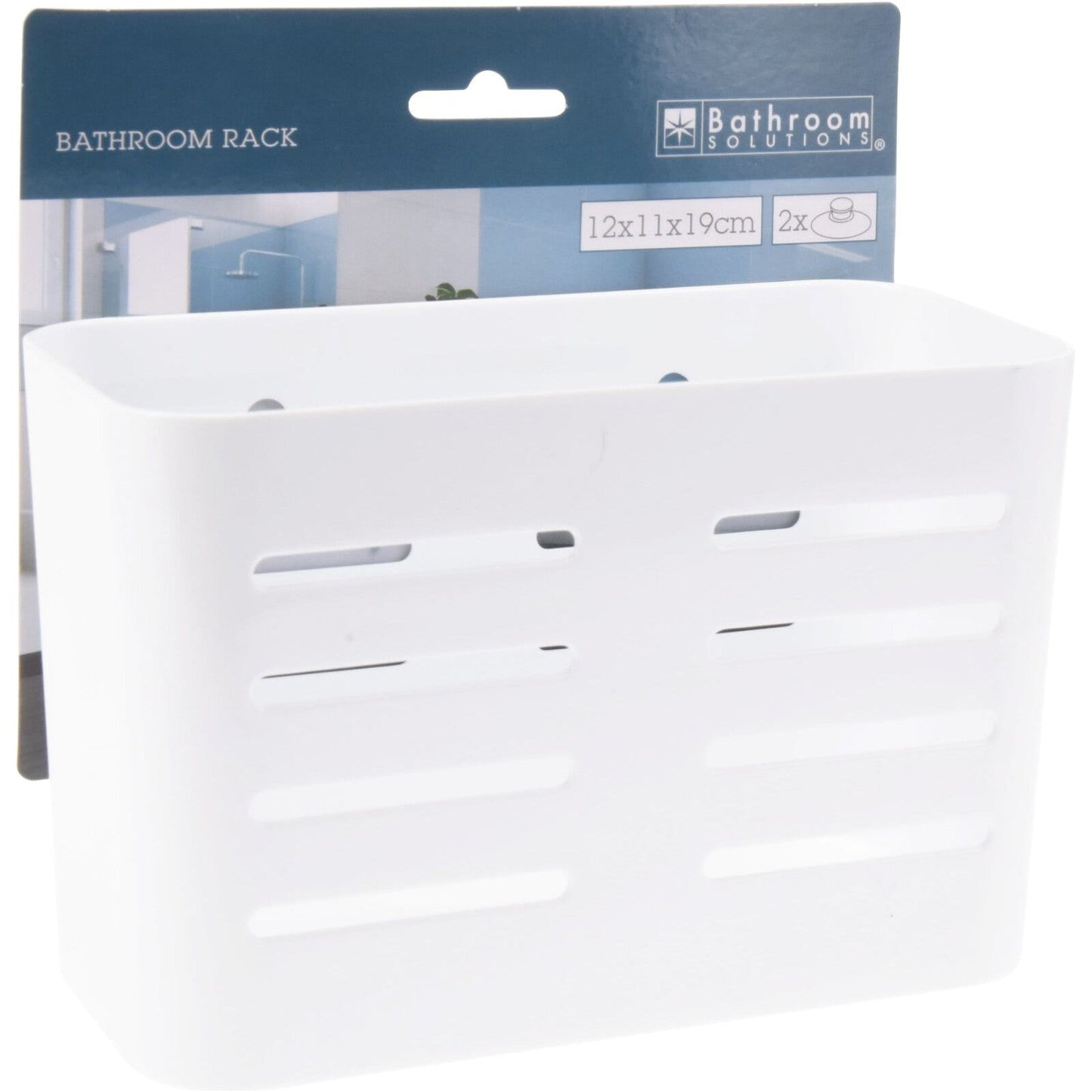 מתלה לאמבטיה לבן בוואקום