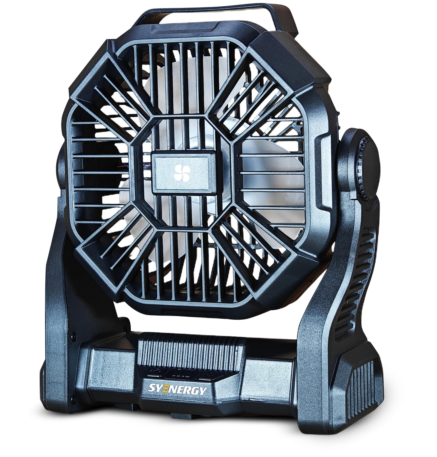מאוורר קמפינג נייד נטען שחור דגם HC-23 של SYENERGY