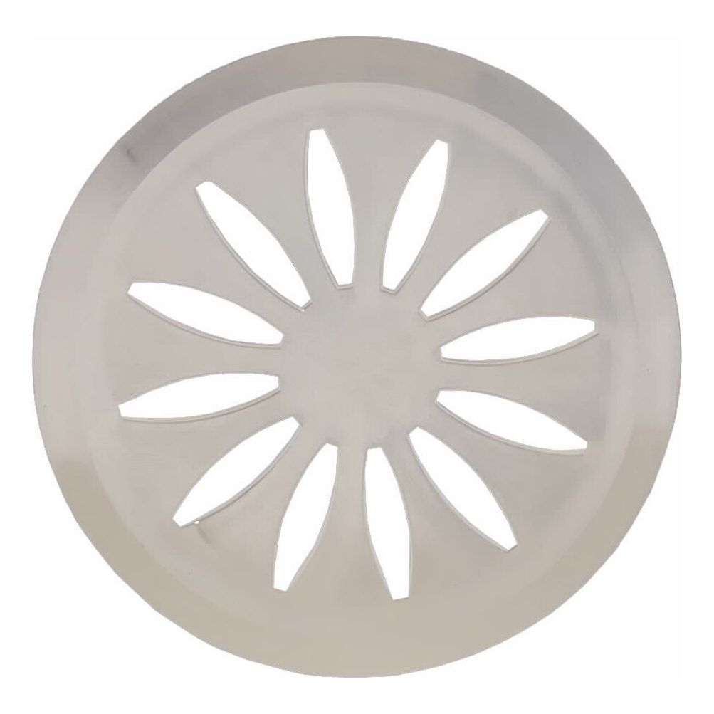 רשת 110 עגול קנט רחב, צבע לבן