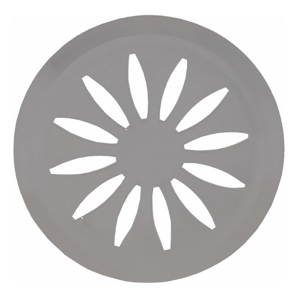 רשת 110 עגול קנט רחב, צבע אפור