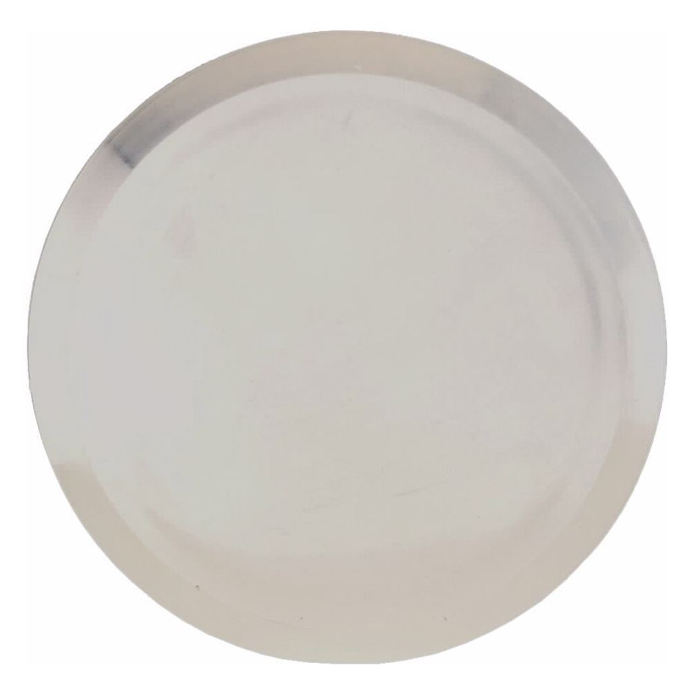 מכסה 110 עגול קנט רחב, צבע לבן