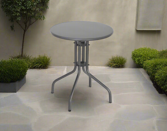 שולחן מתכת ניו יורק 60  ס"מ אפור