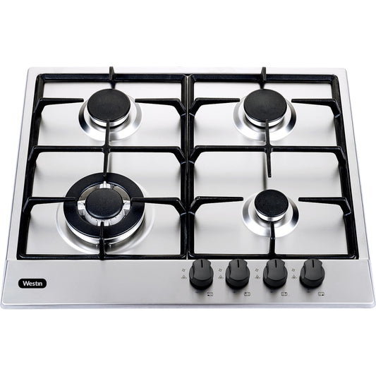 כיריים גז 4 להבות 60 סמ נירוסטה דגם WES-GH400IX של WESTIN