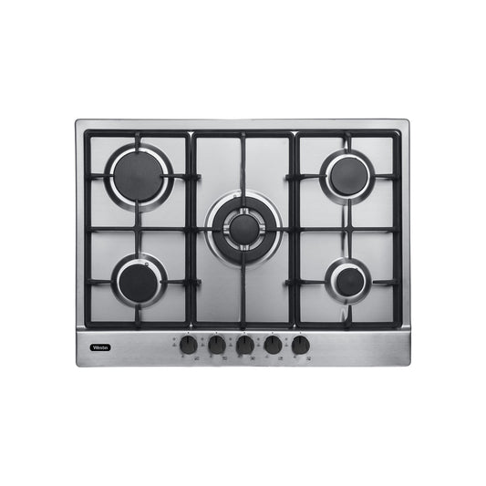 כיריים גז 5 להבות 70 סמ נירוסטה דגם WES-GH500IX של WESTIN