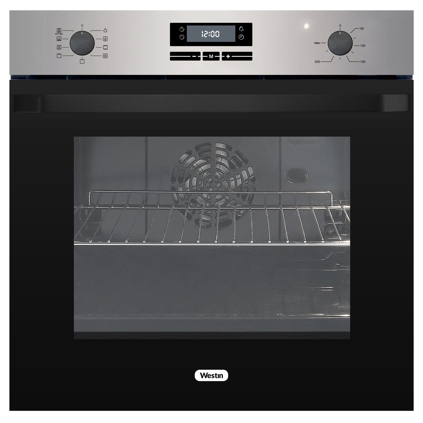 תנור בנוי 60 סמ דיגיטלי זכוכית שחורה בנפח 80 ליטר דגם WES-BI80PR של WESTIN