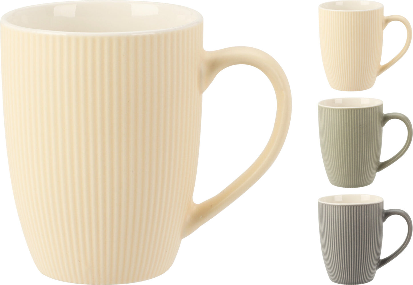 מאג פורצלן פסים 330 מל Beige