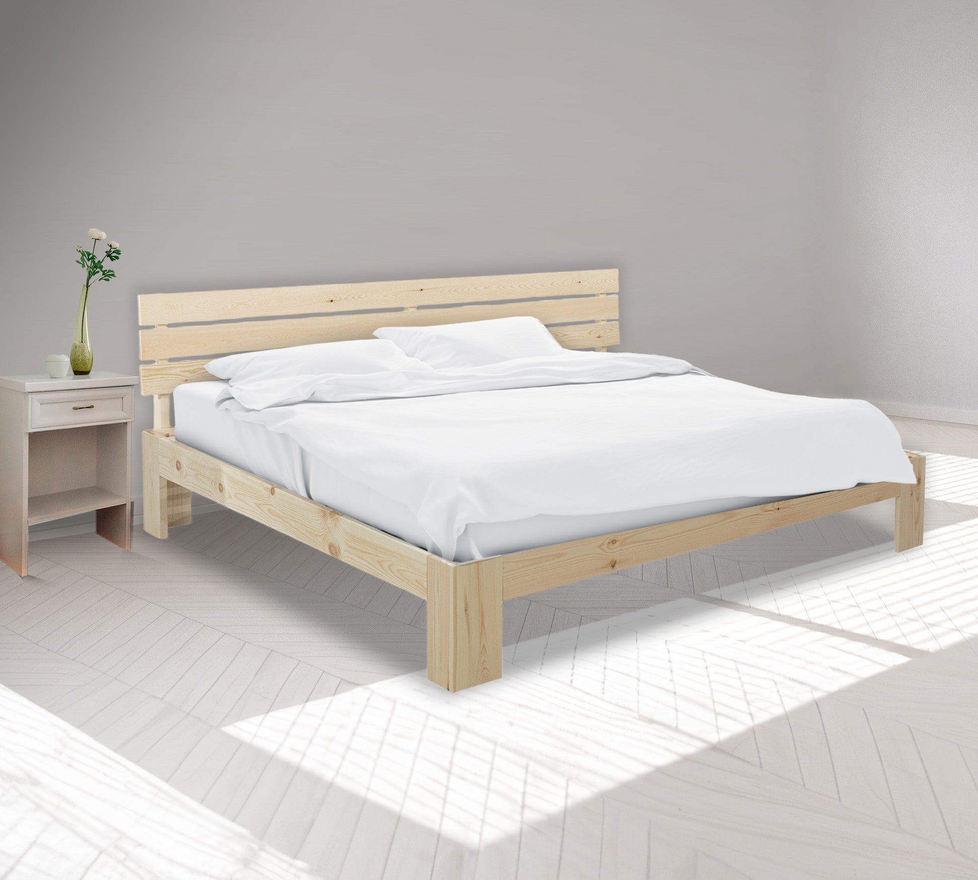 מיטה וחצי סילו טבעי 120*190